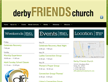 Tablet Screenshot of derbyfriendschurch.com
